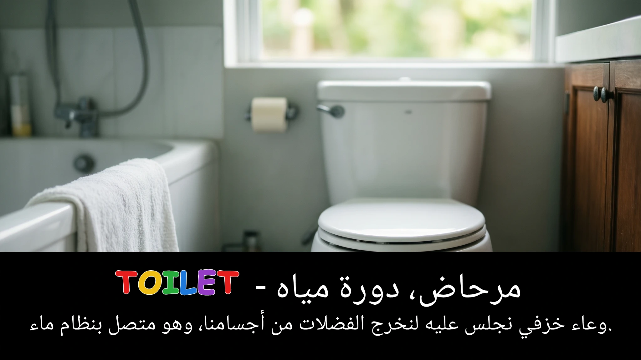 Arabic Illustration for toilet